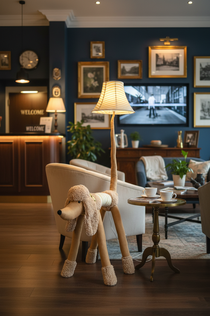 Bello – die Pudel‑Lampe (126 cm)