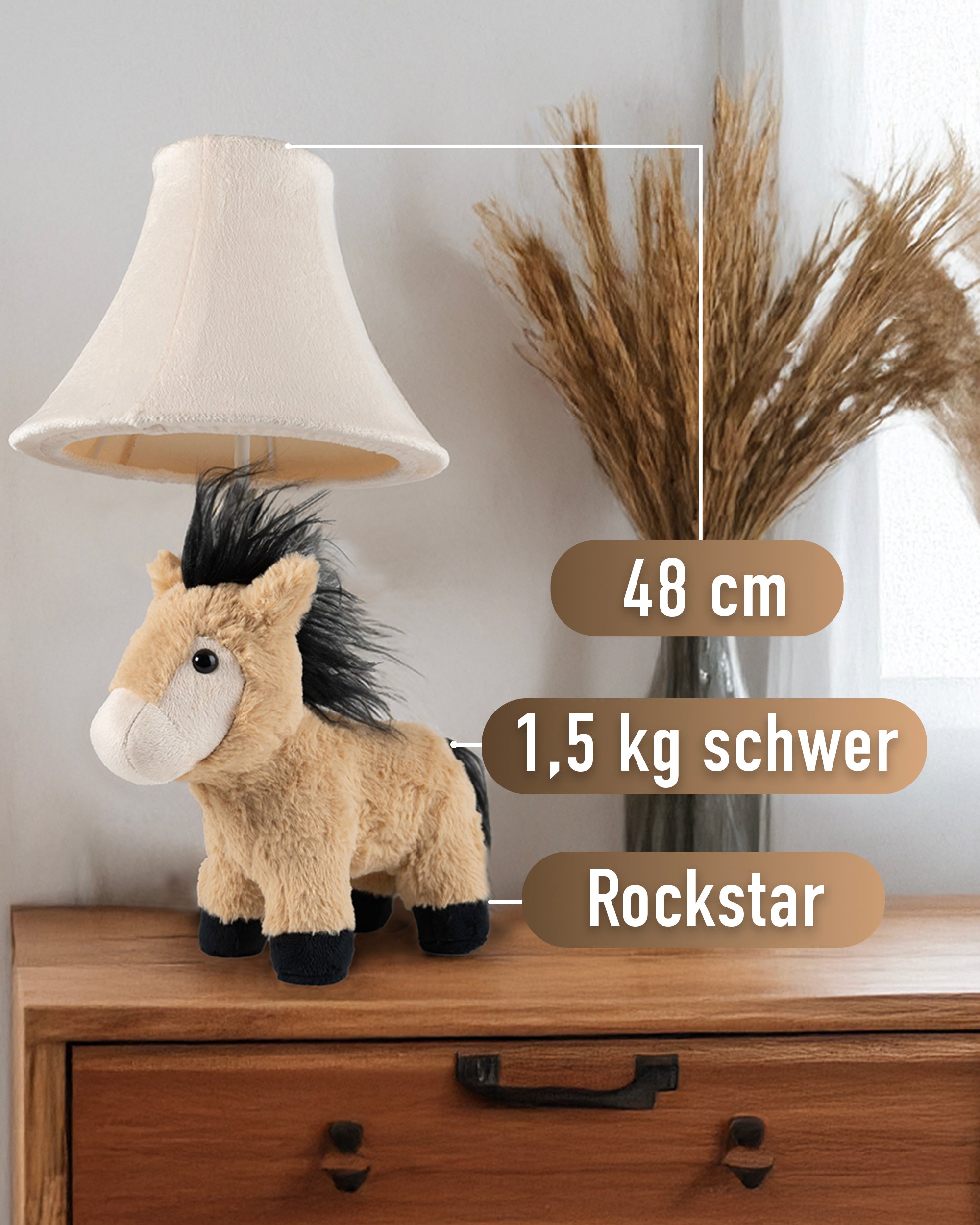 Elvis – die Pferdelampe (48 cm)