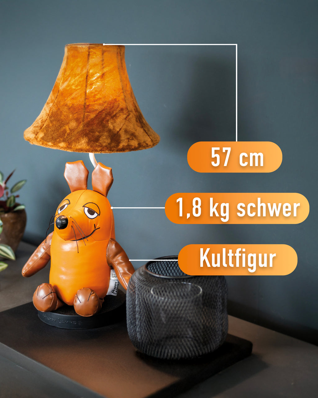 Maus von Sendung mit der Maus – Lampe (57 cm)