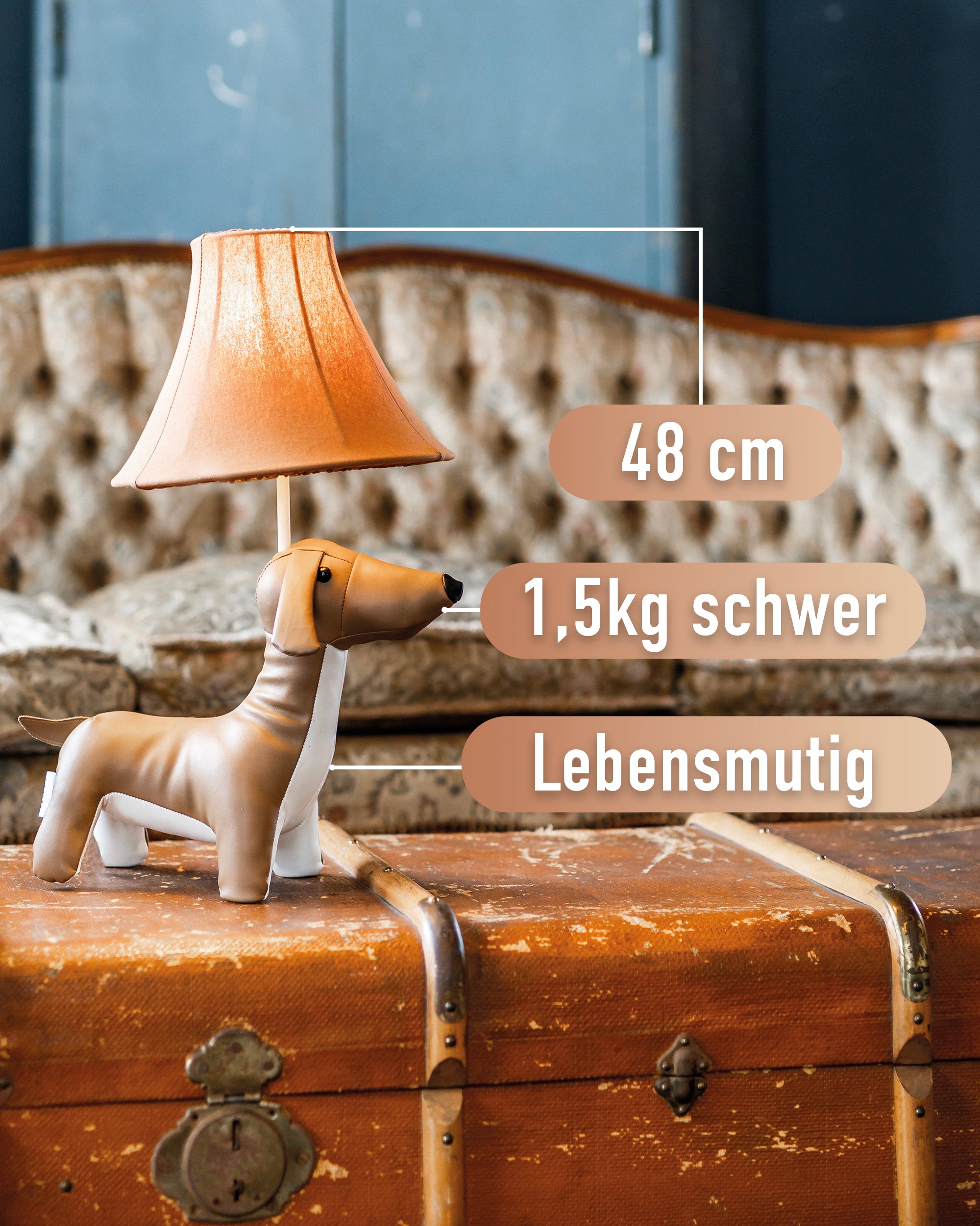 Waldi - die Dackellampe (48 cm)