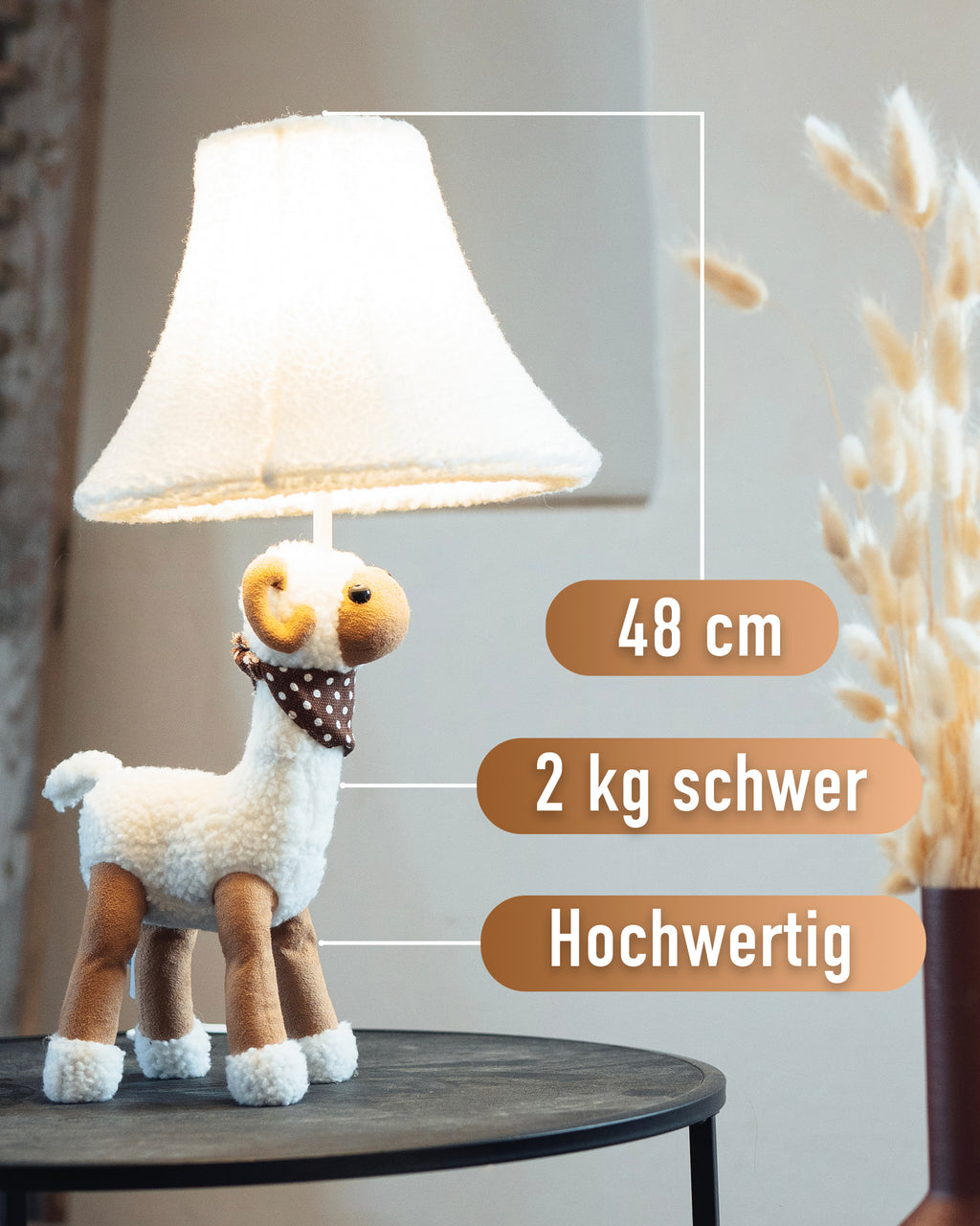 Wolle das Schaf – Lampe (48 cm)