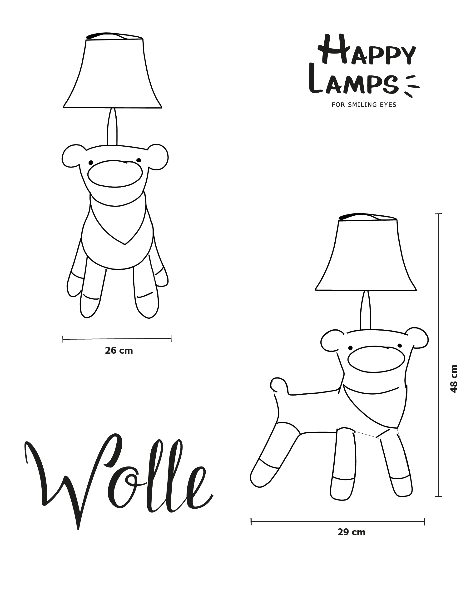 Wolle (Höhe 48cm)